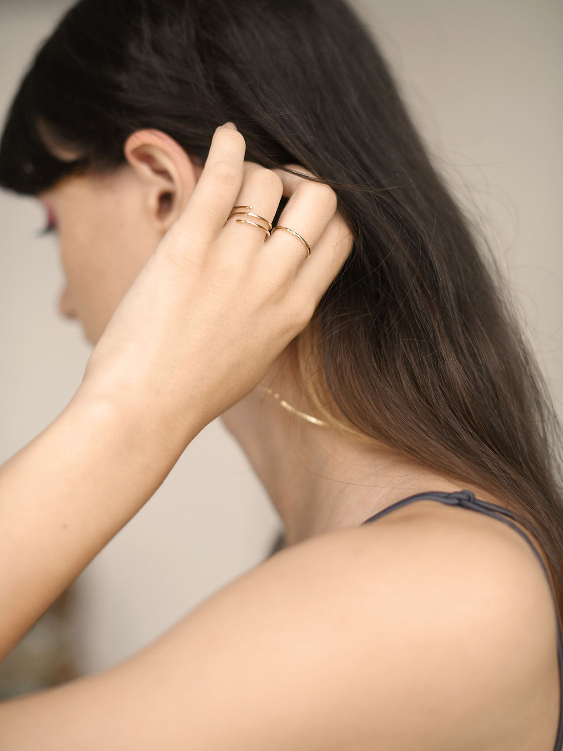 Gold on sale rings minimalist